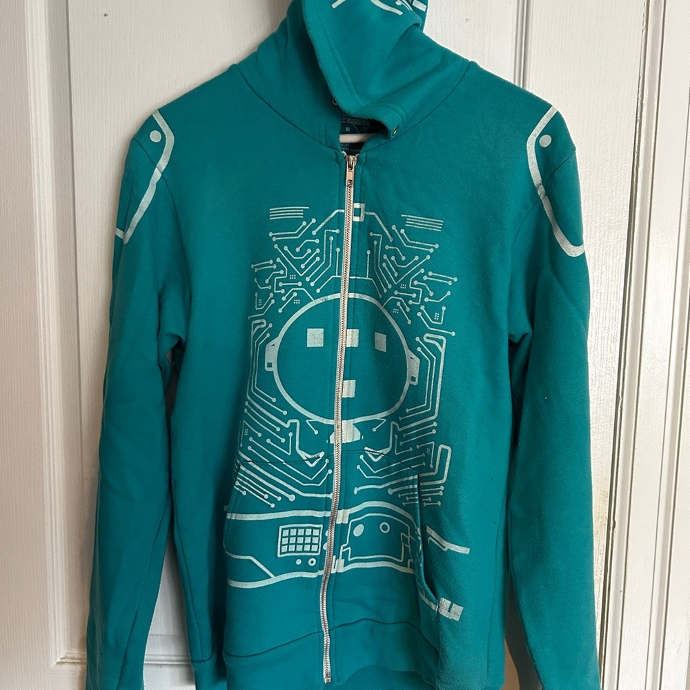 Vintage Tron glow in the dark hoodie